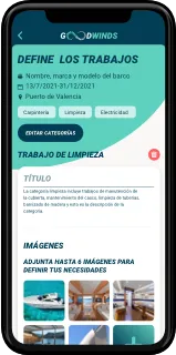 App reparación barcos proveedores